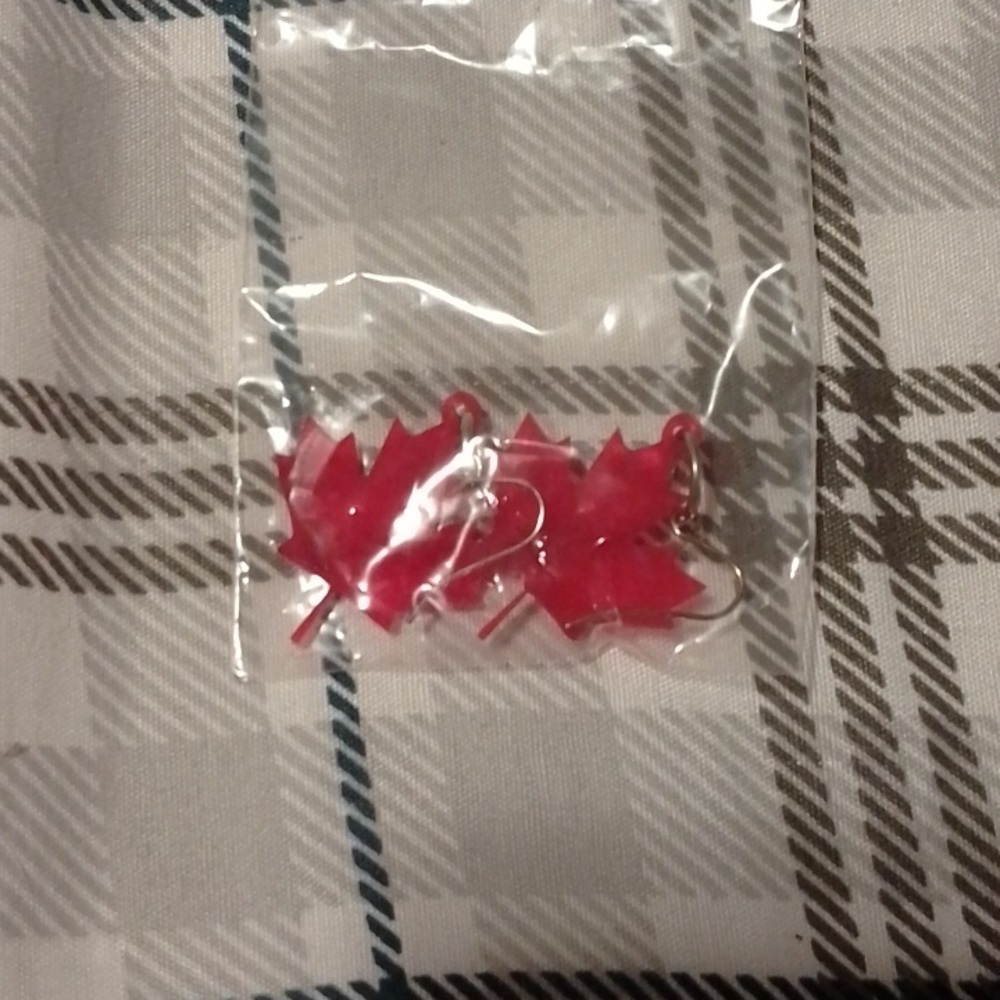 Canada Day earrings